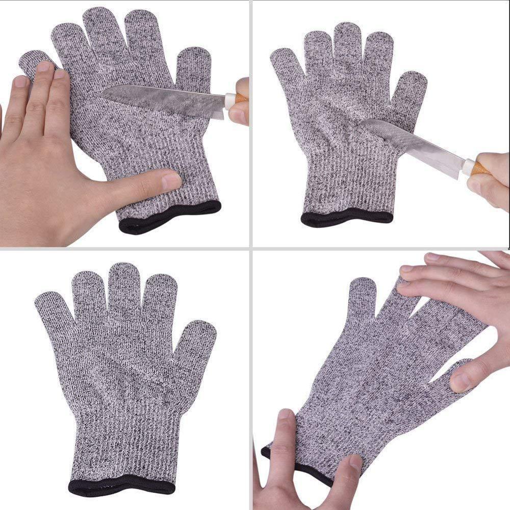 1 Pair Safety Anti-cut Gloves Kitchen Butcher Cut Heat Proof Stab Resistant Hand Glove