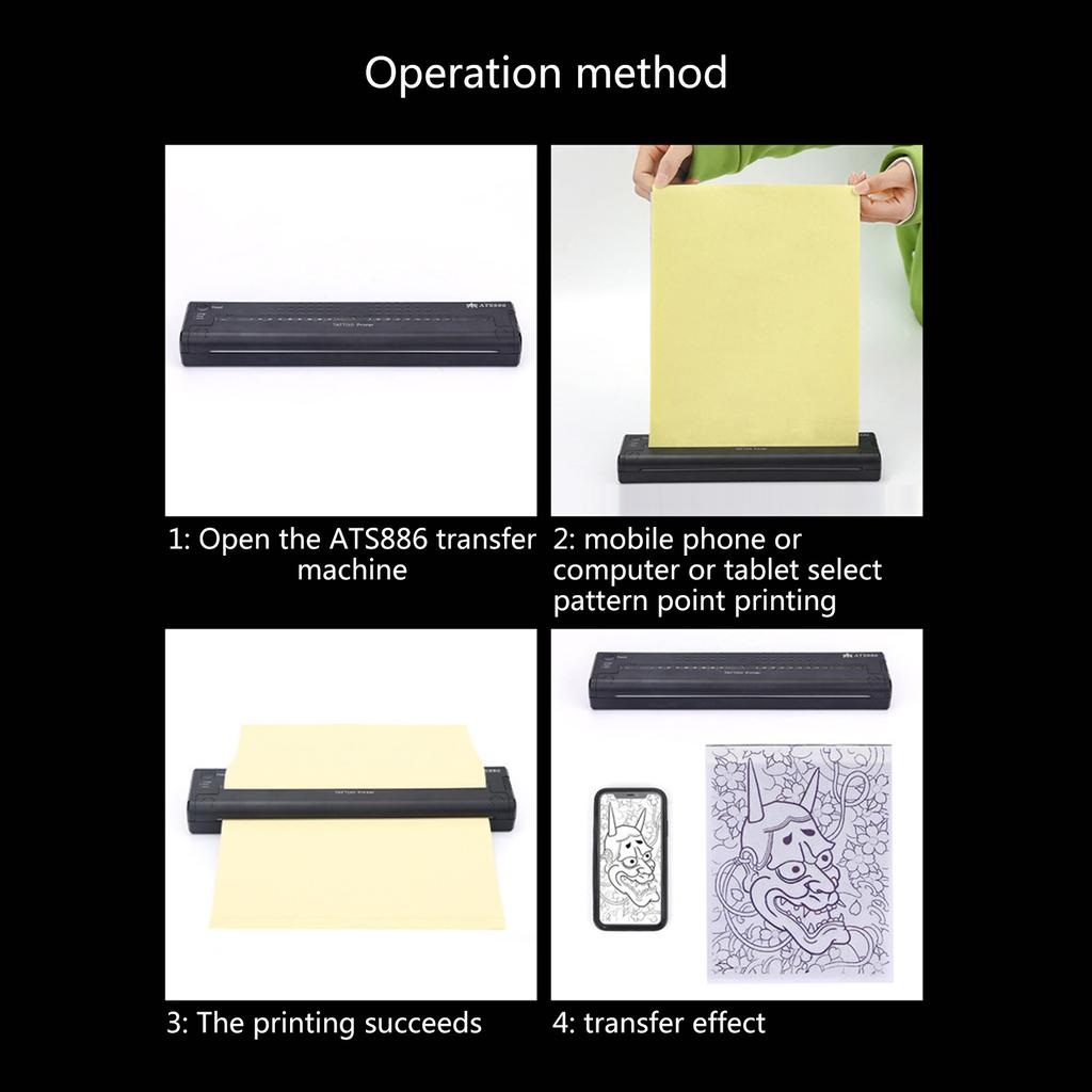 Мини-машина для переноса татуировок, термотрафаретный принтер, термокопировальный аппарат, расходные материалы для принтеров, профессиональный инструмент