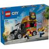 Игрушка LEGO City Грузовик с гамбургерами, Подарок на день рождения, Развивающие конструкторы, для мальчиков и девочек, Возраст 5, 6, 7 и 8 лет, Транспортное средство, Миниатюрная машинка, Модель машины, 60