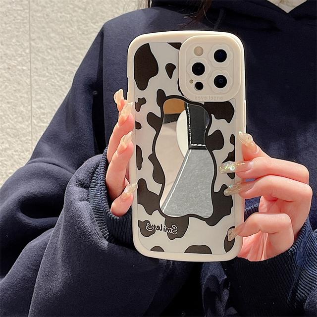 Корейский защитный чехол для телефона с эстетическим облаком, зеркалом и цветком для Iphone 13 12 11 Pro Xs Max X Xr 7 8 Plus, мягкая задняя крышка