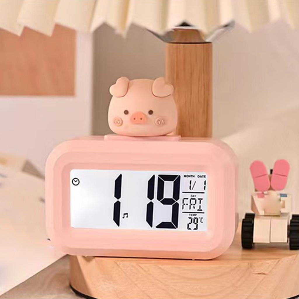 Светодиодный дисплей студенческого будильника для спальни, учебного стола и офиса, надежный для управления временем и будильников