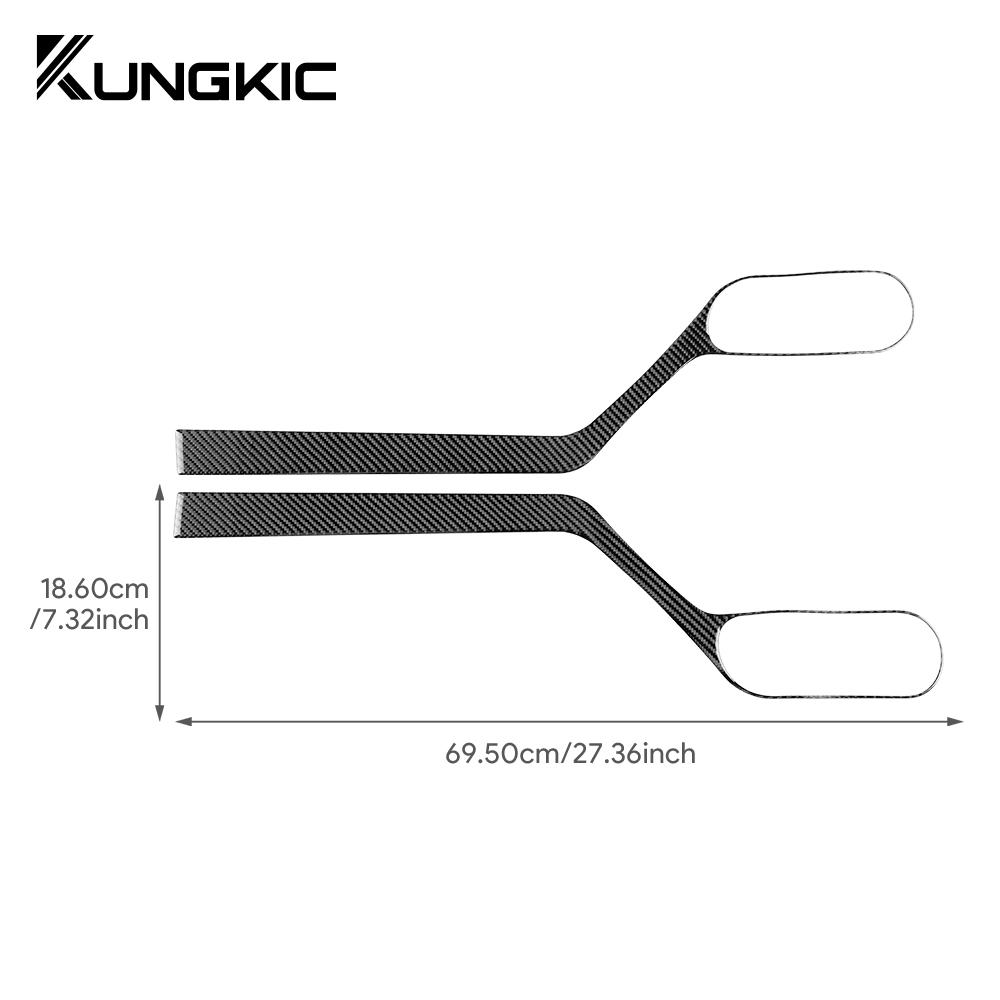 Carbon Fiber Style Interior Sticker for compatible vehicle interior Door Handle Area