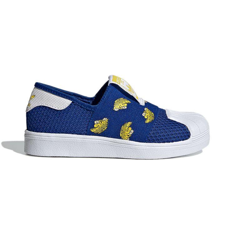 adidas Superstar SMR 360 Little Kid Royal Blue Yellow Детские кроссовки Footwear-White FY9833