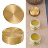5Pcs Brass Coaster Metal Dining Disc Heat Insulation Mat Round Display Plate Tea Coffee Cup Tray Home Keys Storage Tray