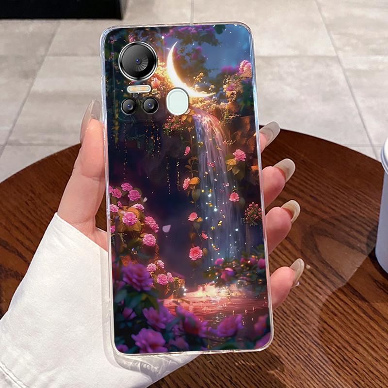 Для ITEL S18 S663L Чехол ITEL Vision 5 S663LC Крышка Прозрачный Роскошный Забавный Милый Любовь Кролик Кошка Мультфильм Раскрашенный Силиконовый Чехол для Телефона