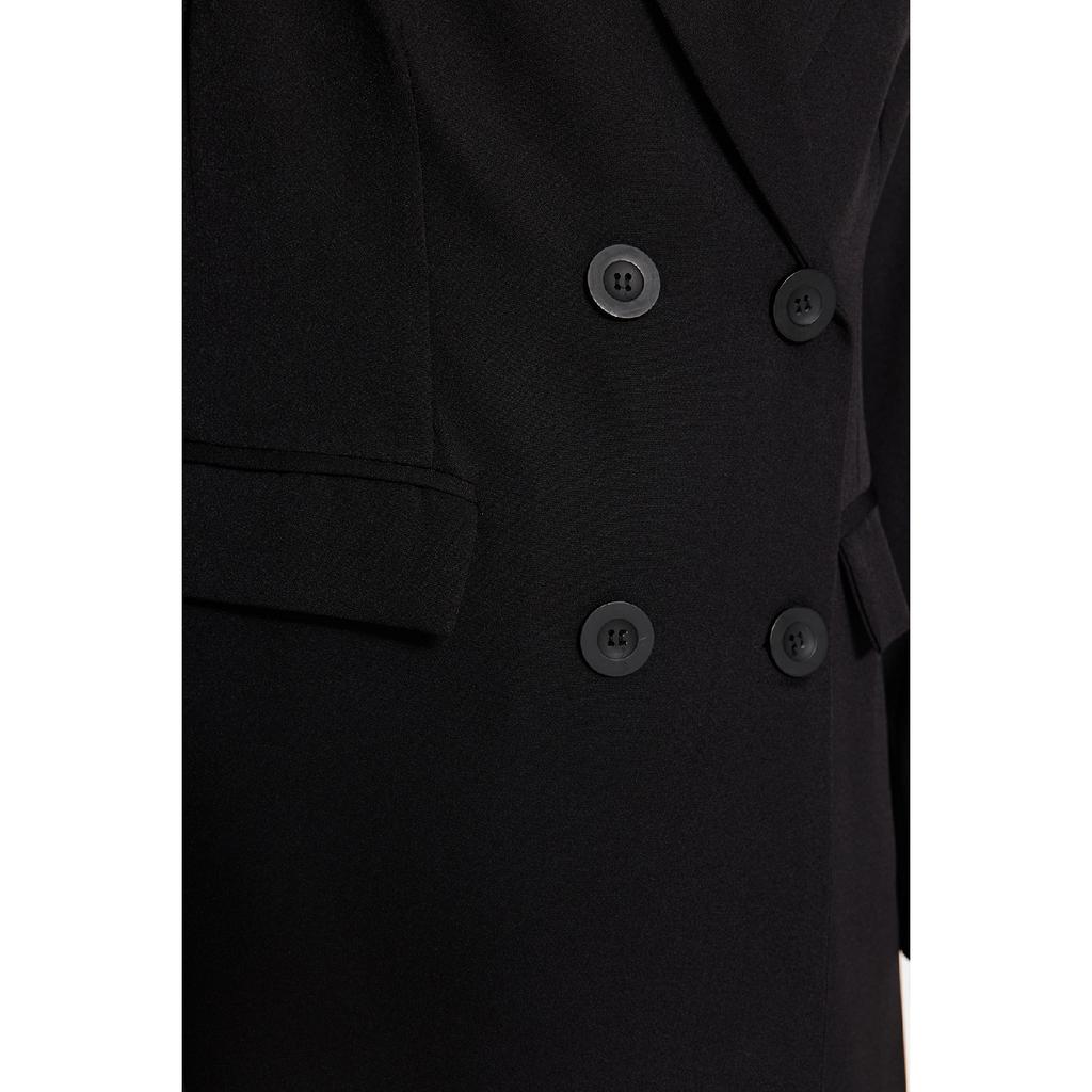 Норковый пиджак с двойной пуговицей и подкладкой из тканого материала с карманами Tctss22ce025