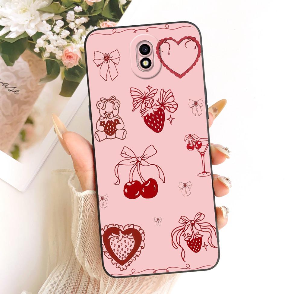 Clear For Samsung J7 Pro J730G Cover For Samsung Galaxy J7 2017 Case J730F Cute Cat Fashion Butterfly Funny Painted Casing