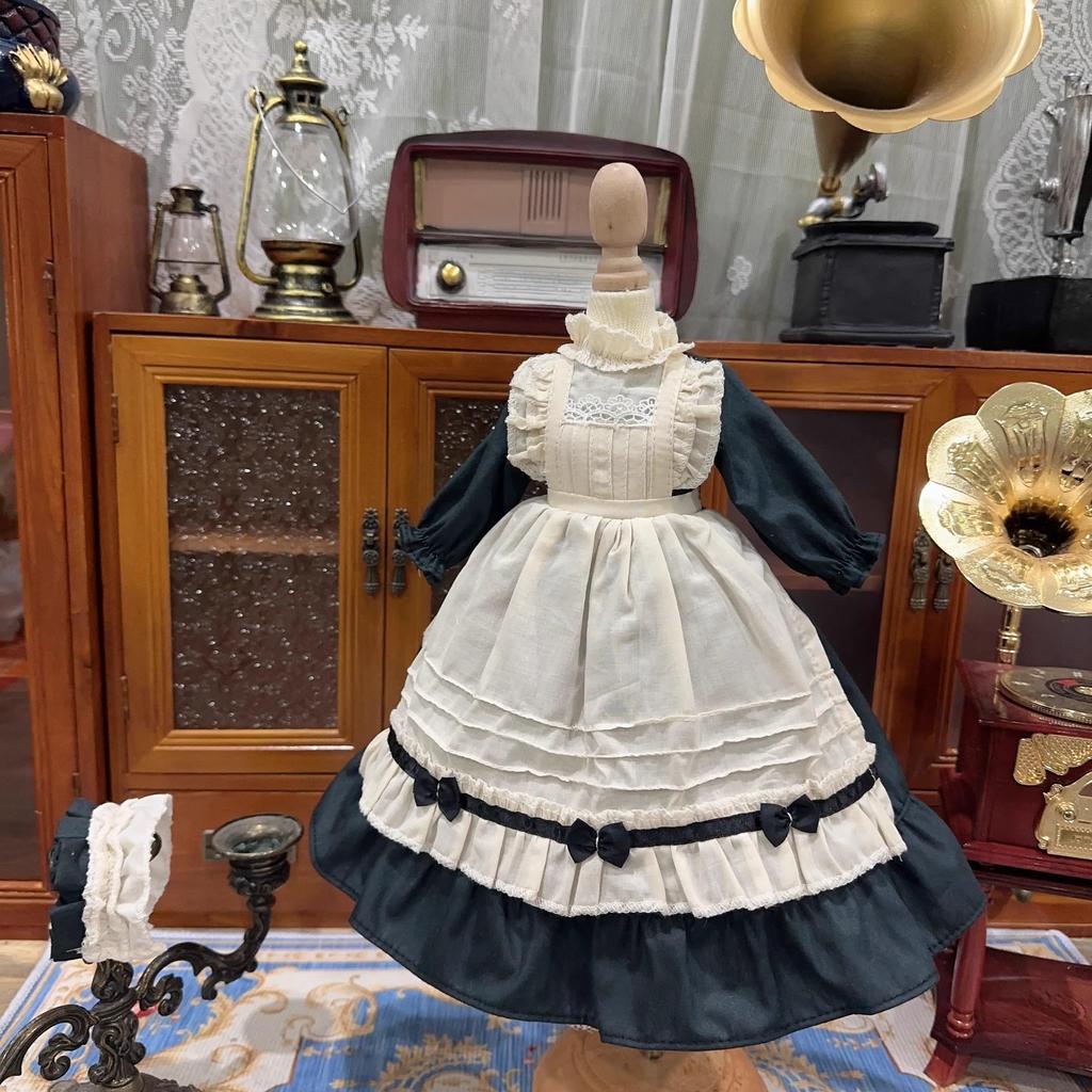 HAMRETHYPPZ BJD Кукла с шарнирным телом Кукла-платье Костюм для куклы Одежда горничной Кукла с шарнирным телом Одевание Черная горничная Принцесса Милая длинная юбка и тело Нет