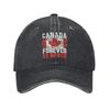 Повседневные бейсболки Casual Never 51st State Canada Forever для мужчин и женщин, потертая джинсовая кепка-снэпбек, уличные регулируемые кепки