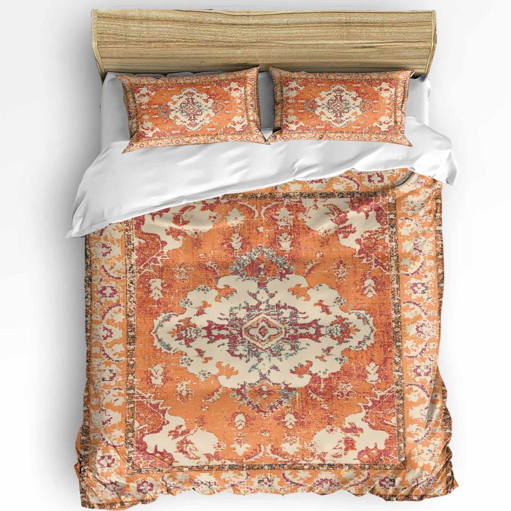 Винтажный Цветочный Индийский Бохо Пододеяльник с Наволочкой На Заказ Одеяло 3шт Постельное Белье Покрывало Двуспальная Кровать Домашний Текстиль