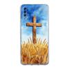 Чехол для Samsung A16 A14 A12 A22 A32 5G A34 A42 A52 A54 A50 A70 A20E A10S A20S A04S A06 Обложка Стихи из Христианской Библии Иисус