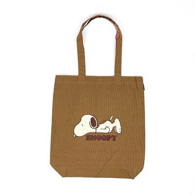 Квадратная большая сумка Snoopy Sagara из парусины мокко-сумка