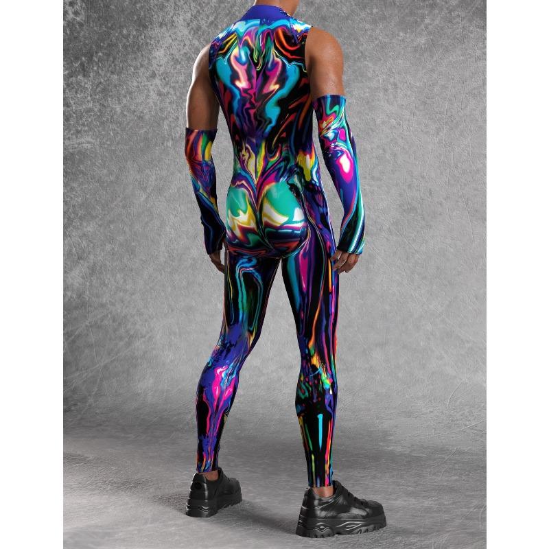 Унисекс Киберпанк 3D цифровая печать Хэллоуин вечеринка ролевая игра наряд для женщин мужчин косплей костюм карнавальный комбинезон