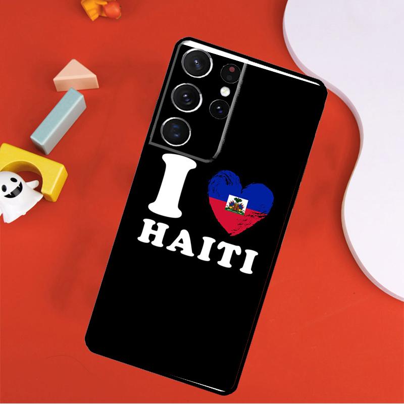 Haiti Haitian Flag Phone Case For Samsung Galaxy S23 S21 S20 FE S8 S9 S10 Note 10 Plus Note 20 S22 Ultra Cover