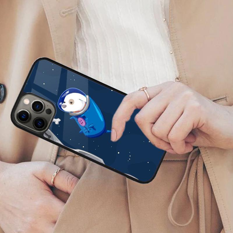 Собака-скейтер в космосе Магнитный чехол для телефона ДЛЯ APPLE iPhone 17 Air 16 14 13 12 Pro Max 15 Plus Беспроводная зарядка С чехлом MagSafe