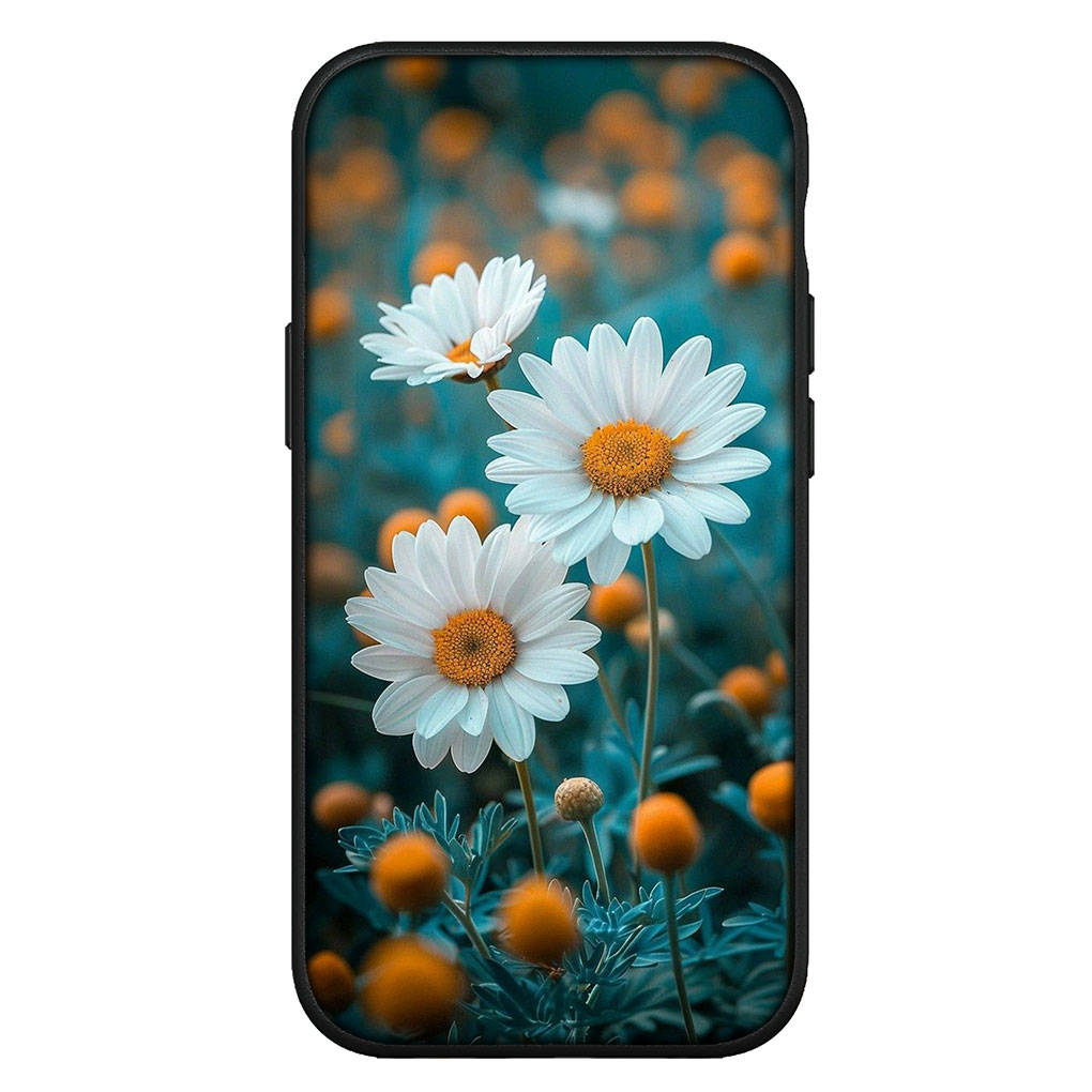 Для iPhone 16 15 Xiaomi Redmi Note 14 13 12 11 Pro Max X 16e Samsung Galaxy S25 S24 S23 Moto OPPO Huawei Модный свежий чехол для телефона с маленькой ромашкой