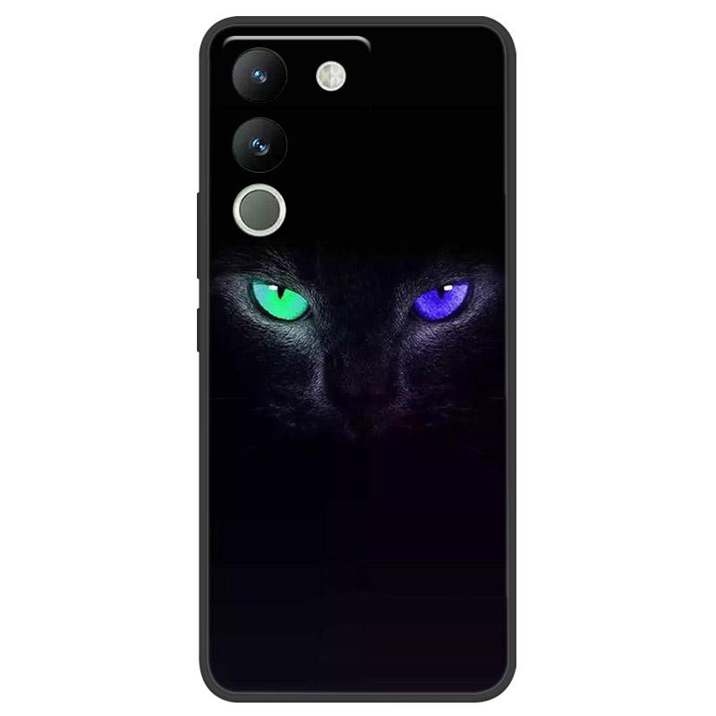 Чехол для VIVO V29E V2317 Защитный чехол для камеры Для телефона VIVO Y200 5G Мягкий силиконовый TPU Задняя крышка V2307 Ударопрочный Fundas