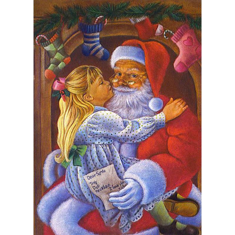 DIY 5D алмазная живопись полная дрель Рождественский подарок мозаика Санта-Клаус Алмазная вышивка мультфильм вышивка крестиком домашний декор настенное искусство