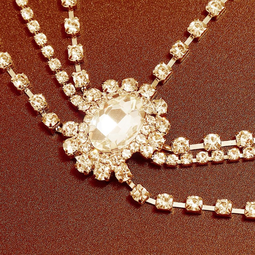 Цепочка на голову со стразами Бохо Украшения для лба на выпускной для девушек