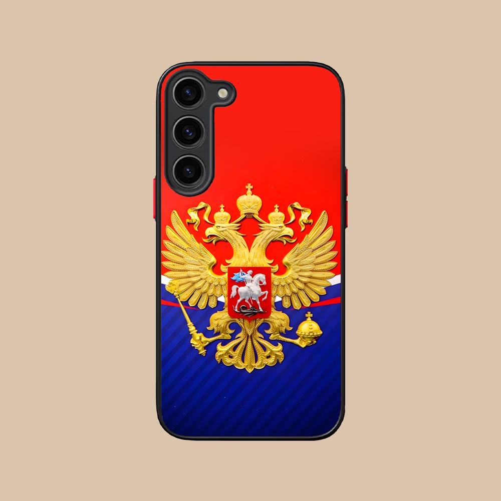 Russia Flag Silicone Mobile Phone Case for Samsung Galaxy S26 S25 S24 S23 S22 S21 Plus FE Ultra Colorful Cover
