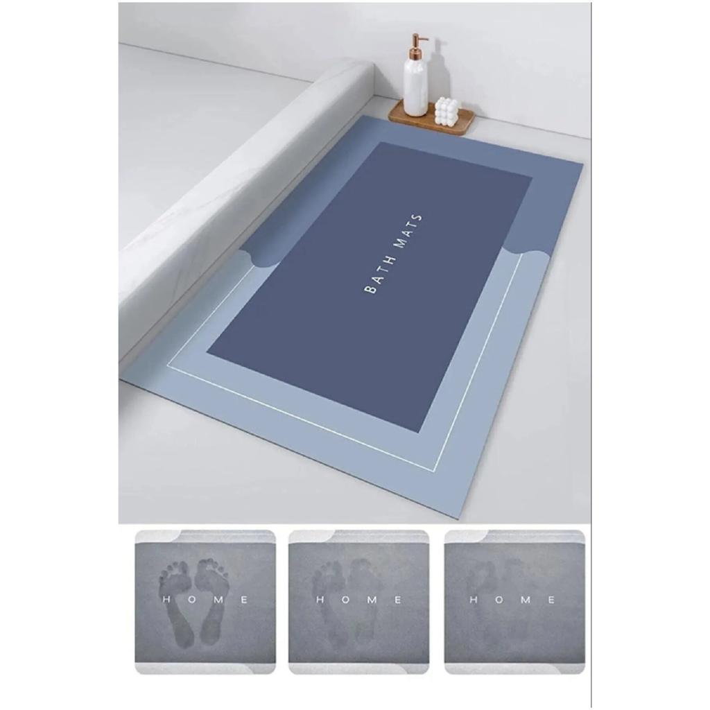 Волшебный водопоглощающий коврик для ванной Коврик для омовения с нескользящим основанием, квадрат 3,5 мм, 40x60