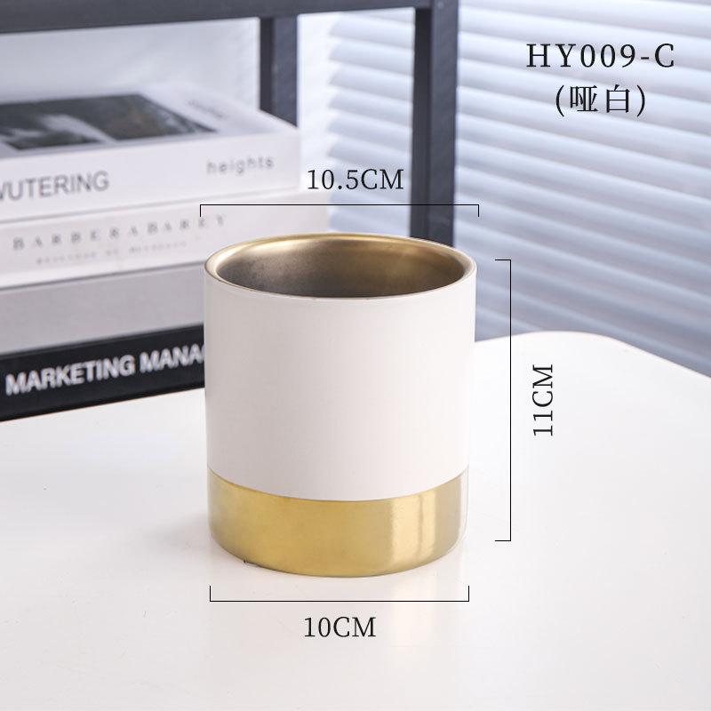 INS Nordic Simple Straight Round Suckulent Керамический Маленький Цветочный Горшок Для Домашнего Рабочего Стола Украшения Оптом