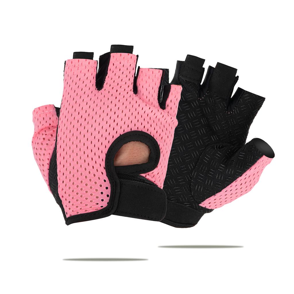Sport Gloves Breathable Anti-Slip Cycling Fingerless Gloves Gym Training Fitness Ice Silk Gloves Men Women Weightlifting Gloves
