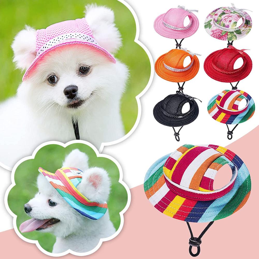 Outdoor Supplies Breathable with Ear Holes Cat Accessories Dog Caps Pet Hat Sun Protection Cap