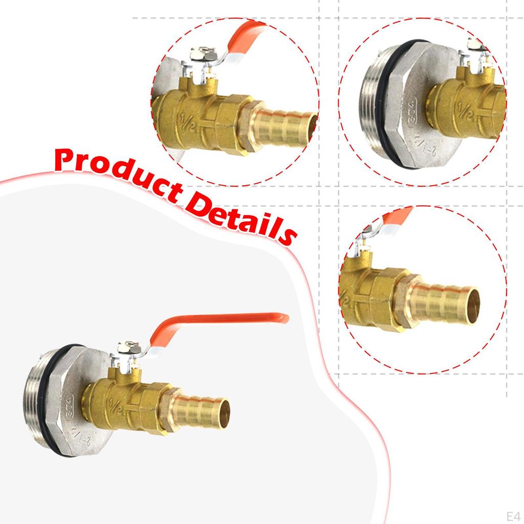 Адаптер для бочкового крана Бочка для 55 галлонов 2-дюймовая резьба Широкое горло Клапан-дозатор