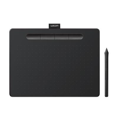 Прямой магазин Wacom Intuos Medium Basic Планшет Wacom с пером для рисования, совместимый с Android [Эксклюзив Wacom] CTL-6100/K2 Программное обеспечение, Черный,