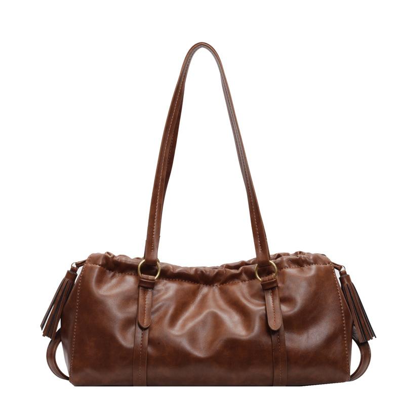 Boston Bag Женская сумка большой вместимости осень и зима универсальная сумка-мессенджер плиссированная сумка-подушка для поездок на работу сумка через плечо