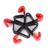 Black+Red Garage Organization Tool Metal Garden Small U Hooks Garage Hooks Hangers Wall Mounting Garage Storage Hooks