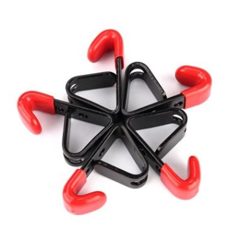 Black+Red Garage Organization Tool Metal Garden Small U Hooks Garage Hooks Hangers Wall Mounting Garage Storage Hooks
