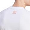 adidas Футболка Originals Trefoil Enjoy с графическим принтом и мультяшным буквенным логотипом, мужские топы, белые IT8185