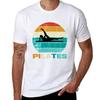 Vintage Retro Pilates Best Funny Gift For Pilates Lovers Tshirt Quick Dry Sports Short Sleeve Tee