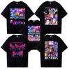 Kpop Demon Hunters Saja Boys T-shirt Harajuku Women Girl Huntrix O-neck Summer Shirt Gift For Fans