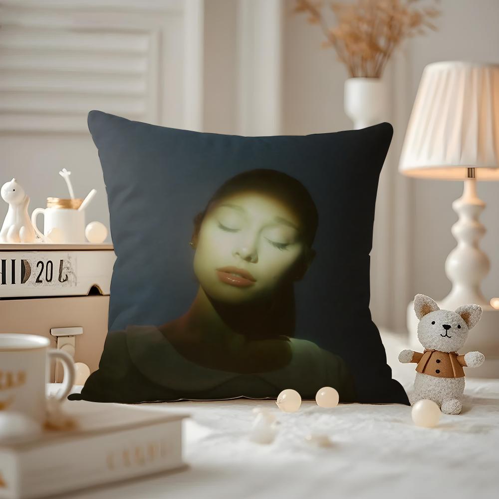 A-A-Ariana Grande Album Cushion Cover Pattern Printed Pillowcase For Living Room Sofa Cushion Cover & Bedroom Decor