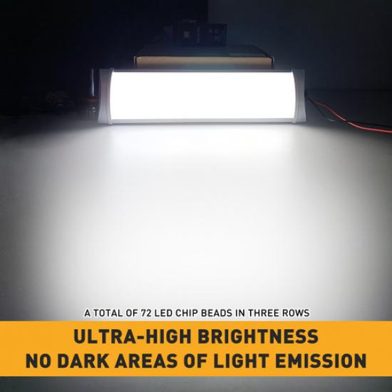 Светодиодный светильник 12 В для потолка автодома, купольный свет для кемпера, прицепа, RV, морской, 2835 SMD EOA