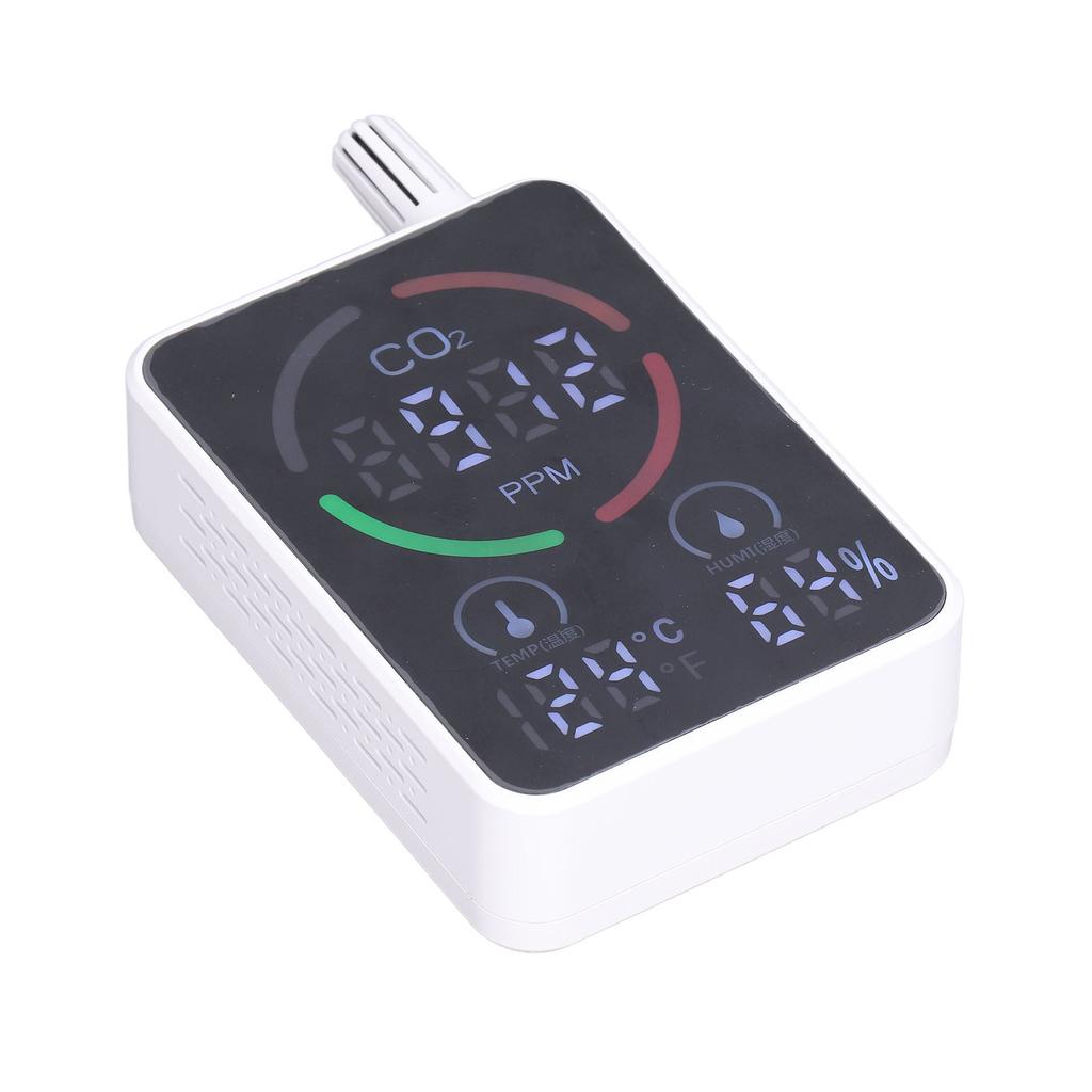 Air Quality Monitor Digital CO2 Meter Carbon Dioxide Detector Portable Temperature Humidity Tester