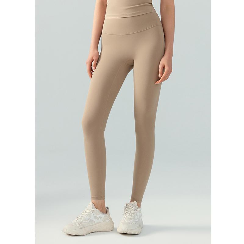 Штаны для йоги женские с высокой талией, цельные штаны для фитнеса без бокового шва, спортивные леггинсы с подъемом бедер
