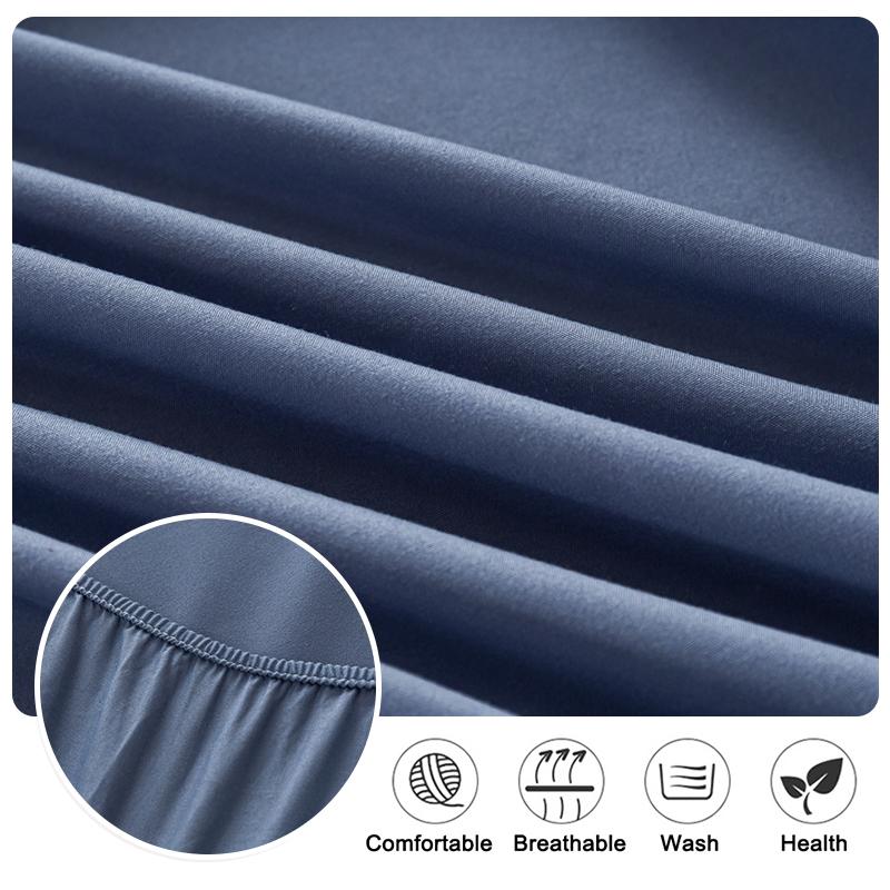 Водонепроницаемый наматрасник, однотонная стеганая простыня с защитой от клещей, эластичный чехол для кровати, защита для матраса (Без наволочки)