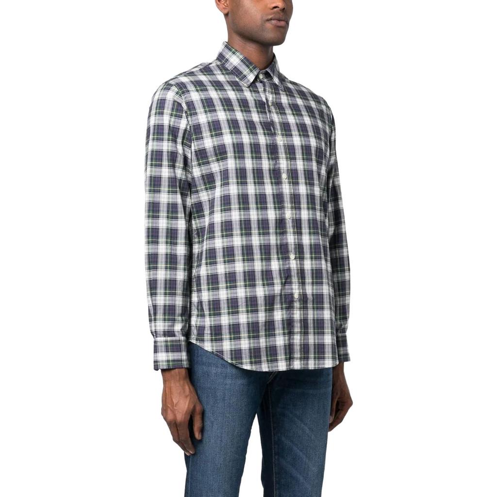 Polo Ralph Lauren SS23 клетчатый принт однобортная рубашка с длинным рукавом мужские рубашки многоцветные 710903861-001