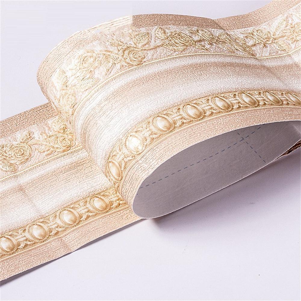 10СМ ПВХ Водонепроницаемая Линия Талии Дерево Мрамор Самоклеящаяся Плинтусная Линия Обои Декор Гостиной Виниловый Бордюр Наклейка для Угла Стены