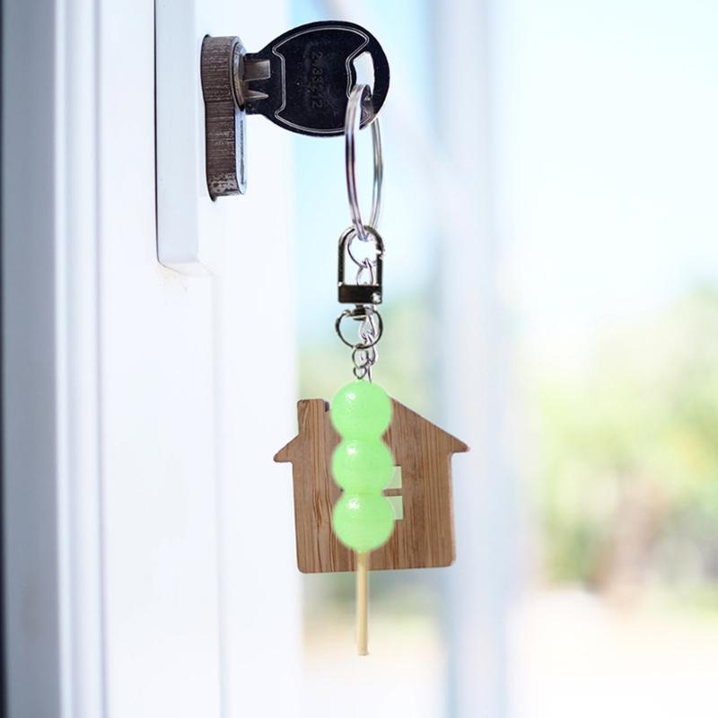 Упаковка из 7 красочных брелоков в виде конфет-макарон, набор из леденцов, бижутерия для ключей, симпатичные украшения для ключей и сумки