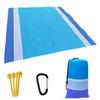 Большой пляжный коврик для полотенец Sand Free Beach Windproof Водонепроницаемые одеяла для пикника Пляжный коврик Oversized Pocket Picnic 4 Anchor