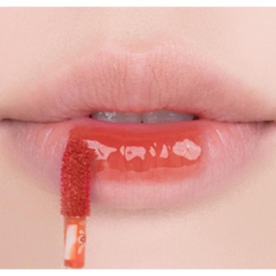 rom&nd Juicy Lasting Tint 11 Papaya Jam — Vibrant Papaya Coral Glossy Long-Lasting Lip Tint