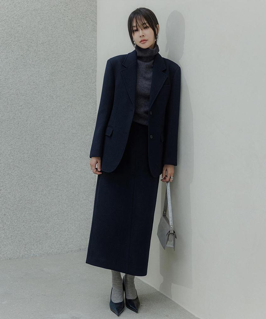 Memua Cielo Standard Wool Jacket And Skirt Set (Type B)