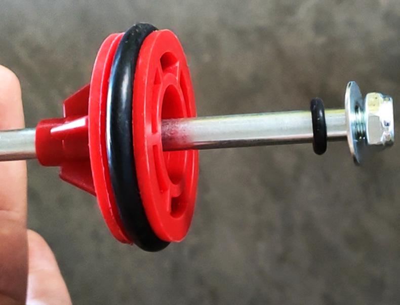 Универсальный набор запасных частей для шприца для смазки: Кожаная манжета, Сальник, Резиновое кольцо, Железный лист, Пластиковые детали