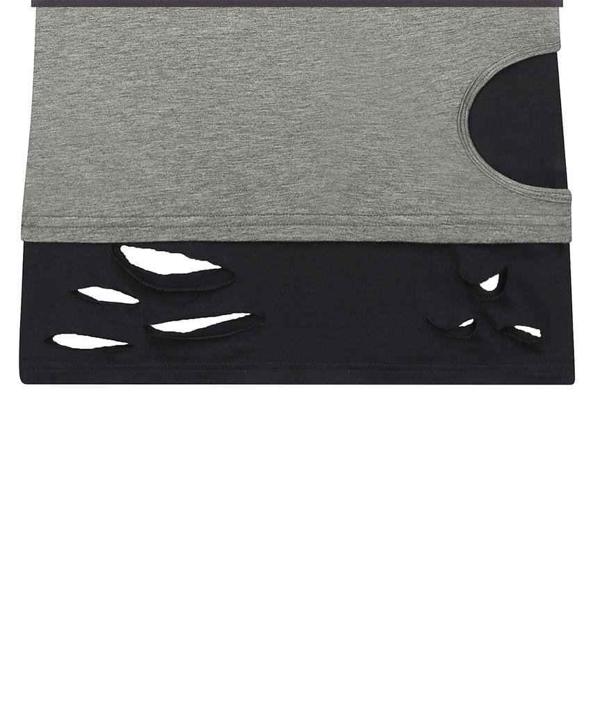 LUVISTRUE Sy Damage Layered Tee(Navy)