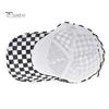Unisex Baseball Hat Plaid Print Color Matching Long Brim Adjustable Ponytail Hole Anti-UV Sun Protection Outdoor Sport Peaked Cap